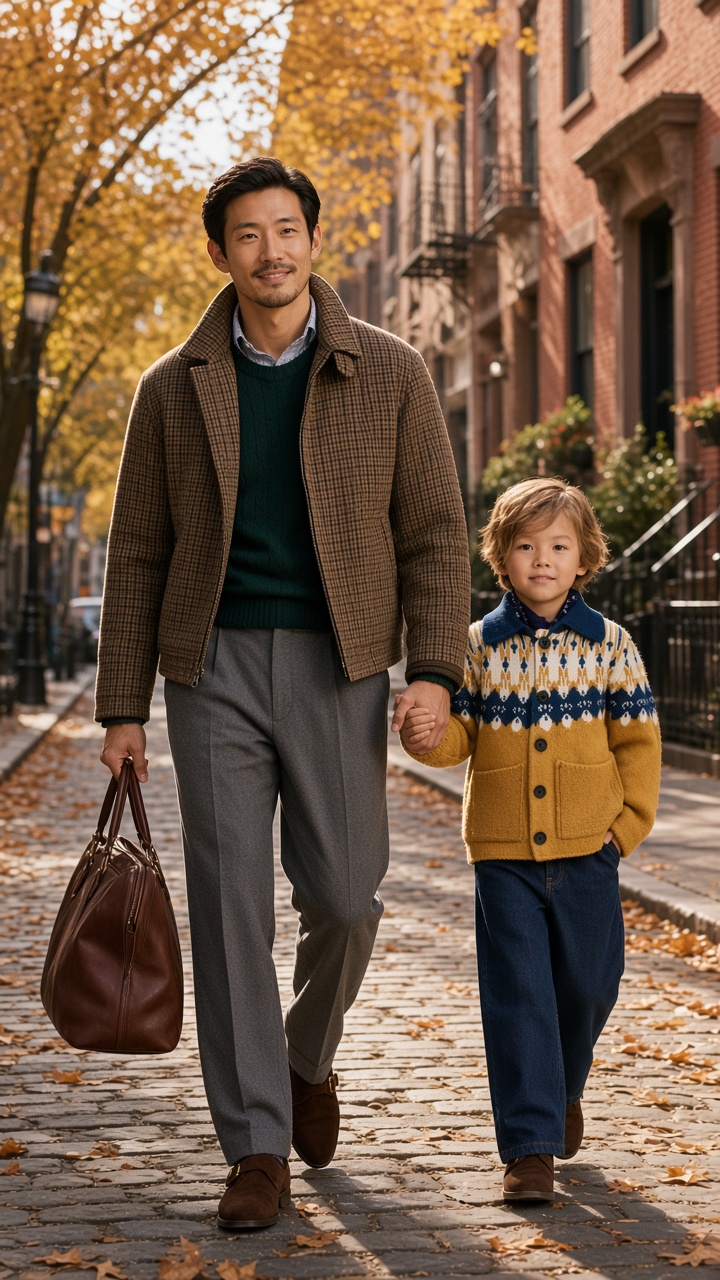 Saturday, West Village, Arthur Hale and Theo Hale in West Village